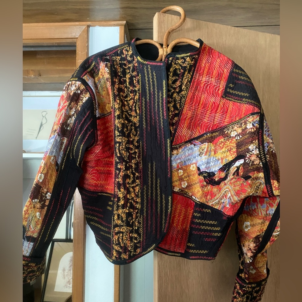 Handmade Patchwork Kimono Boho Jacket Size Small - Picture 8 of 8
